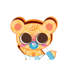 Chocucu Bear (幸せなダンス)（個別スタンプ：6）
