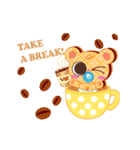 Chocucu Bear (幸せなダンス)（個別スタンプ：22）