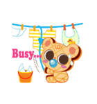 Chocucu Bear (幸せなダンス)（個別スタンプ：24）