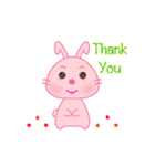 Vivi Pink Bunny（個別スタンプ：5）