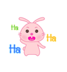 Vivi Pink Bunny（個別スタンプ：10）