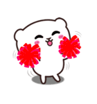 Little white bear - DOU BAO -1(English)（個別スタンプ：18）