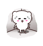 Little white bear - DOU BAO -1(English)（個別スタンプ：25）