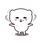 Little white bear - DOU BAO -1(English)（個別スタンプ：31）