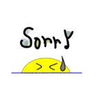 The sun on the horizon（個別スタンプ：16）