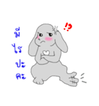 Grey Rabbit ＆ White Bear by manud_seetao（個別スタンプ：7）