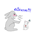 Grey Rabbit ＆ White Bear by manud_seetao（個別スタンプ：9）