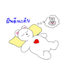 Grey Rabbit ＆ White Bear by manud_seetao（個別スタンプ：15）