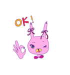 おしゃうさ（個別スタンプ：3）