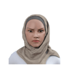 Daily Hijab: 3D Facial Expressions（個別スタンプ：3）