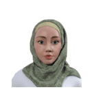 Daily Hijab: 3D Facial Expressions（個別スタンプ：13）