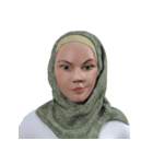 Daily Hijab: 3D Facial Expressions（個別スタンプ：15）
