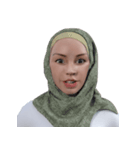 Daily Hijab: 3D Facial Expressions（個別スタンプ：16）
