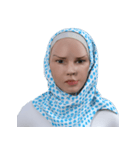 Daily Hijab: 3D Facial Expressions（個別スタンプ：19）