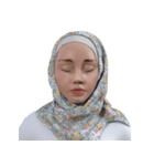 Daily Hijab: 3D Facial Expressions（個別スタンプ：21）
