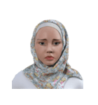 Daily Hijab: 3D Facial Expressions（個別スタンプ：23）