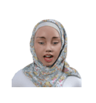 Daily Hijab: 3D Facial Expressions（個別スタンプ：24）