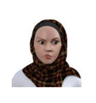 Daily Hijab: 3D Facial Expressions（個別スタンプ：26）