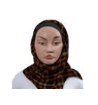 Daily Hijab: 3D Facial Expressions（個別スタンプ：28）