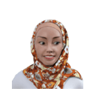 Daily Hijab: 3D Facial Expressions（個別スタンプ：31）