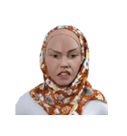 Daily Hijab: 3D Facial Expressions（個別スタンプ：32）