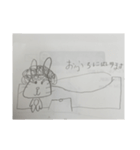 めいのつくったどうぶつスタンプ（個別スタンプ：7）
