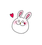 白目の、うさぎ（個別スタンプ：2）