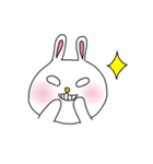 白目の、うさぎ（個別スタンプ：7）