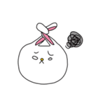 白目の、うさぎ（個別スタンプ：9）