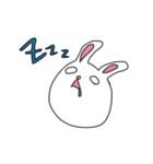 白目の、うさぎ（個別スタンプ：10）