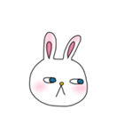 白目の、うさぎ（個別スタンプ：15）