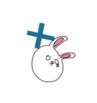 白目の、うさぎ（個別スタンプ：19）