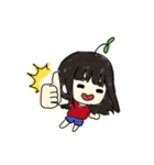Grass head Tiffy (crayon version)（個別スタンプ：4）