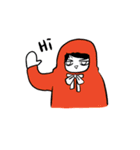 A person in a hood（個別スタンプ：1）