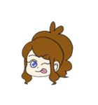 トーコちゃんの顔（個別スタンプ：16）