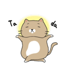 Slow Life of Chubby cat (English ver.)（個別スタンプ：5）