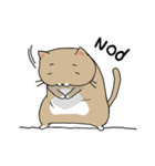 Slow Life of Chubby cat (English ver.)（個別スタンプ：22）