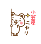 小笠原さんの名字くまスタンプ（個別スタンプ：8）