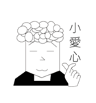 Curly hair guy（個別スタンプ：16）