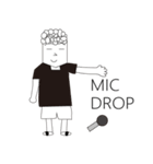 Curly hair guy（個別スタンプ：35）
