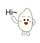 Funny a grain of rice（個別スタンプ：1）