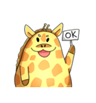 Prik Yuak : Chubby Giraffe (En)（個別スタンプ：6）