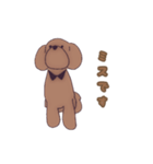 シンプルなトイプードル -日本語-（個別スタンプ：16）