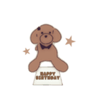 シンプルなトイプードル -日本語-（個別スタンプ：32）