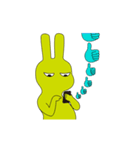 a unhappy rabbit（個別スタンプ：1）