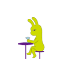 a unhappy rabbit（個別スタンプ：12）