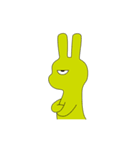a unhappy rabbit（個別スタンプ：13）