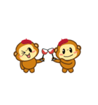 Happy new year_monkey_animated（個別スタンプ：2）