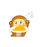 Happy new year_monkey_animated（個別スタンプ：4）