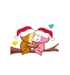 Happy new year_monkey_animated（個別スタンプ：11）